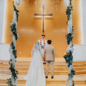 At the altar